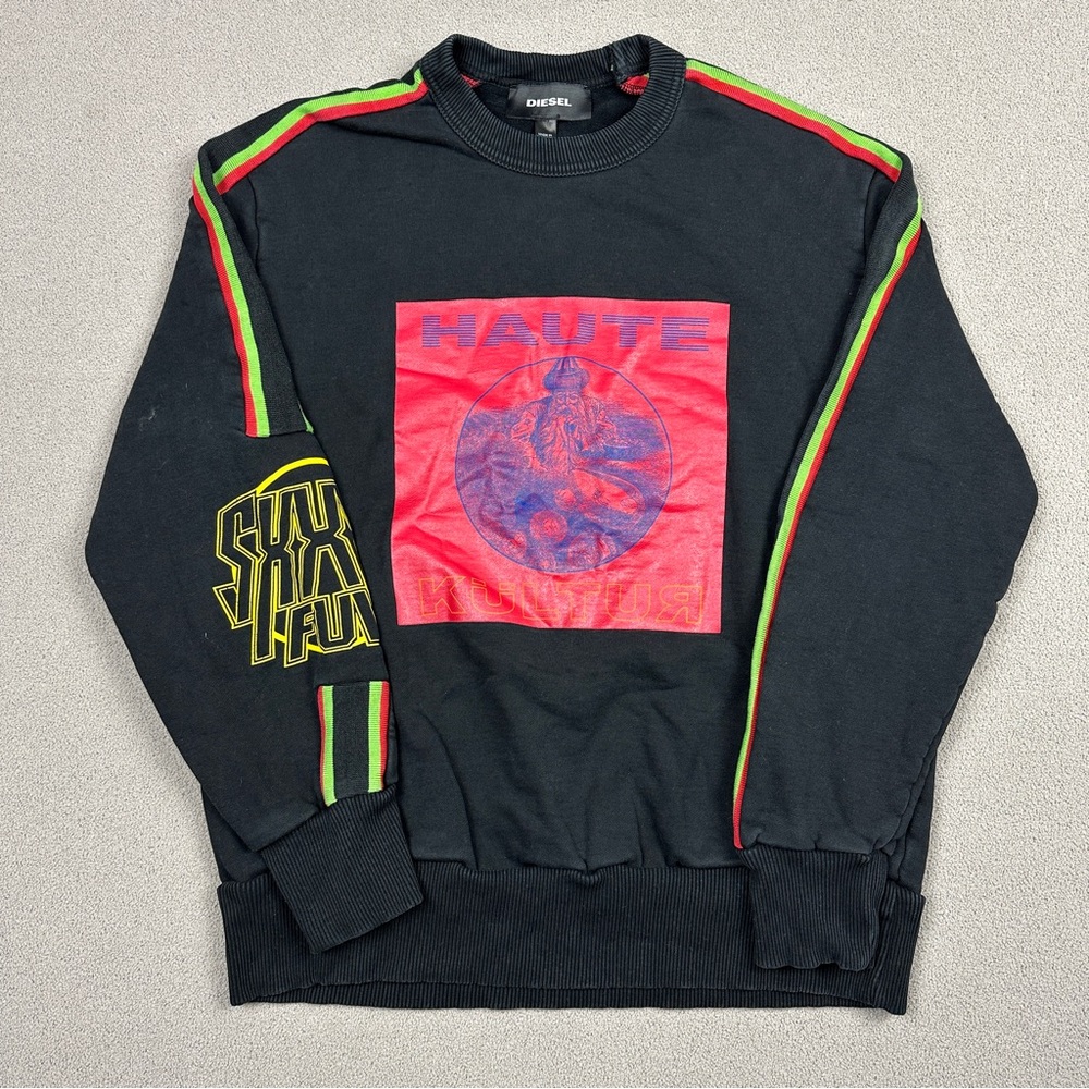 Diesel Black Henry Crewneck Sweatshirt